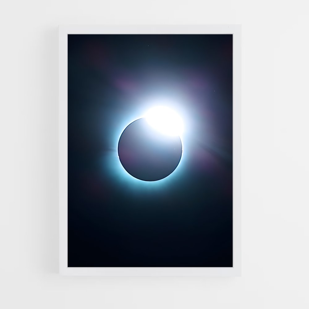 Poster Total éclipsé mystérieux – affiche Univers (vue 3)